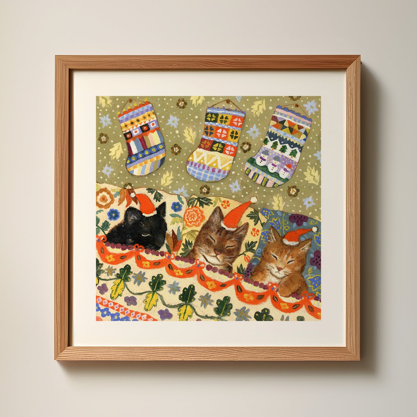 Cats and the Christmas Stockings