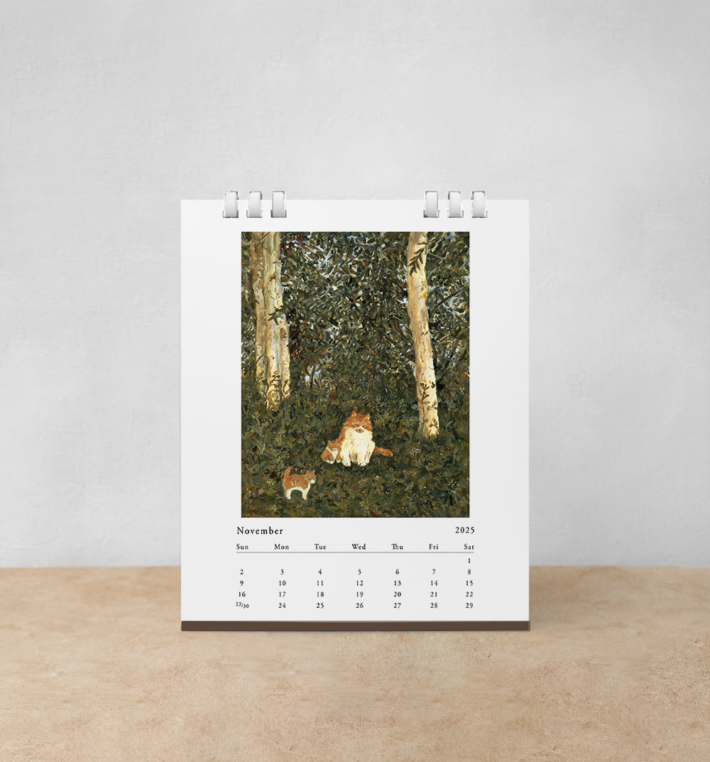 Illustration desktop calendar for 2025