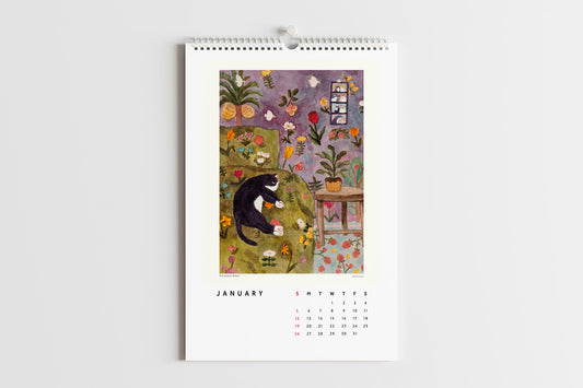 Illustration wall calendar for 2025