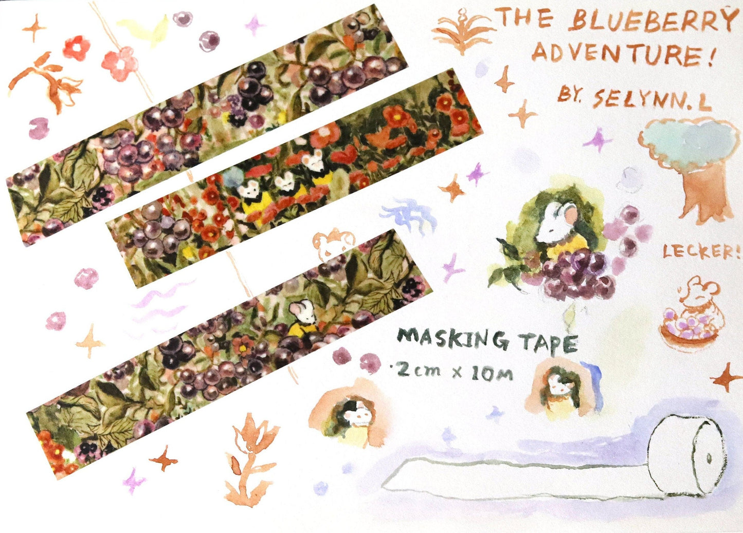 Washi tape - The Blueberry adventure!