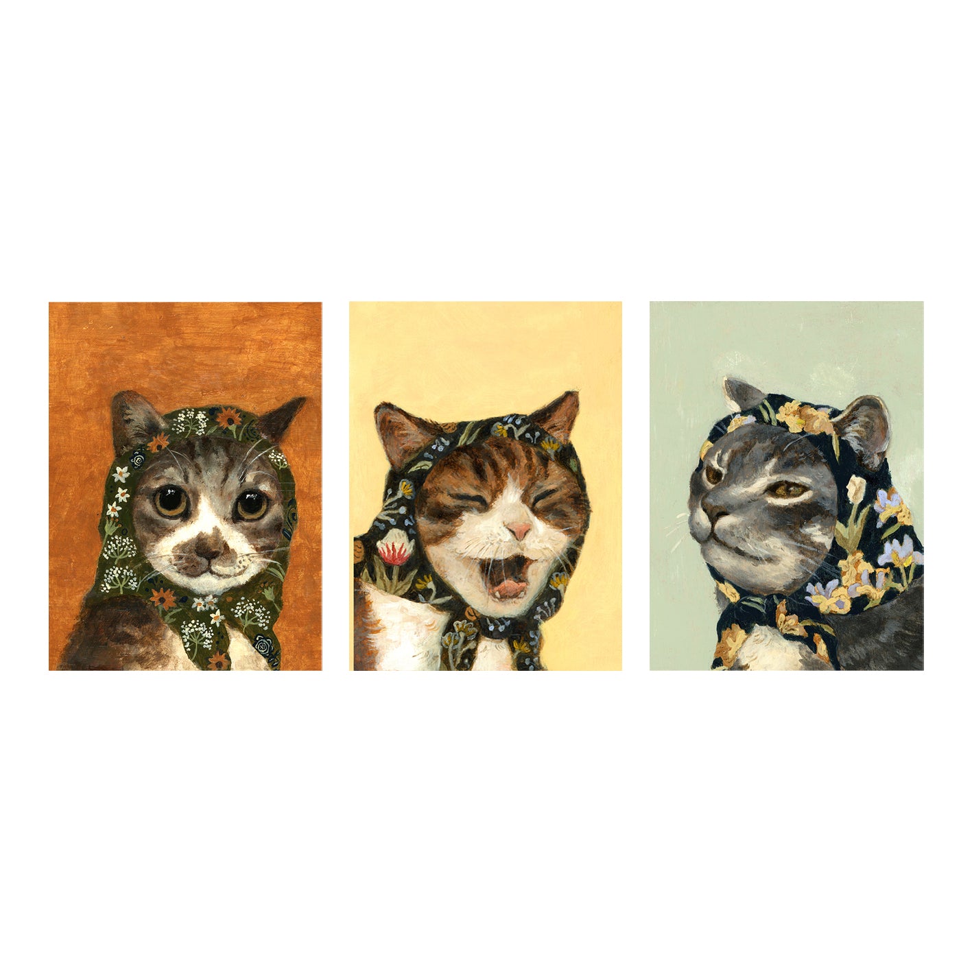 Set of 3 Babushcats Notebooks